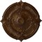 Ekena Millwork Attica Acanthus Leaf Medallion (Canopies up to 3 1/4"), 30 1/8"OD x 1 1/2"P, Root Beer Crackle CM30ATRBC - alternate 1
